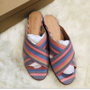 Madewell Ruthie Crisscross Mule in Rainbow…